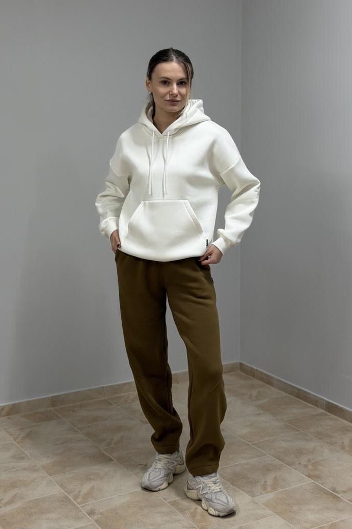 Худі жіночий М0211.4 з капюшоном M Кремовий (30665225) - фото 5 Худі жіночий М0211.4 з капюшоном M Кремовий (30665225) - фото 5