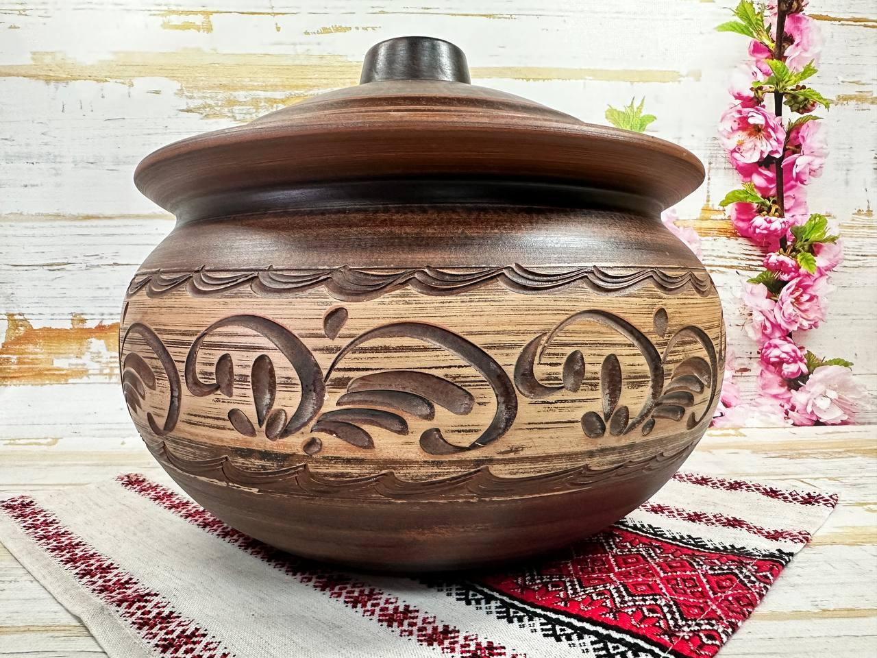 Жаровня глиняная для запекания 6 л (2051568299)