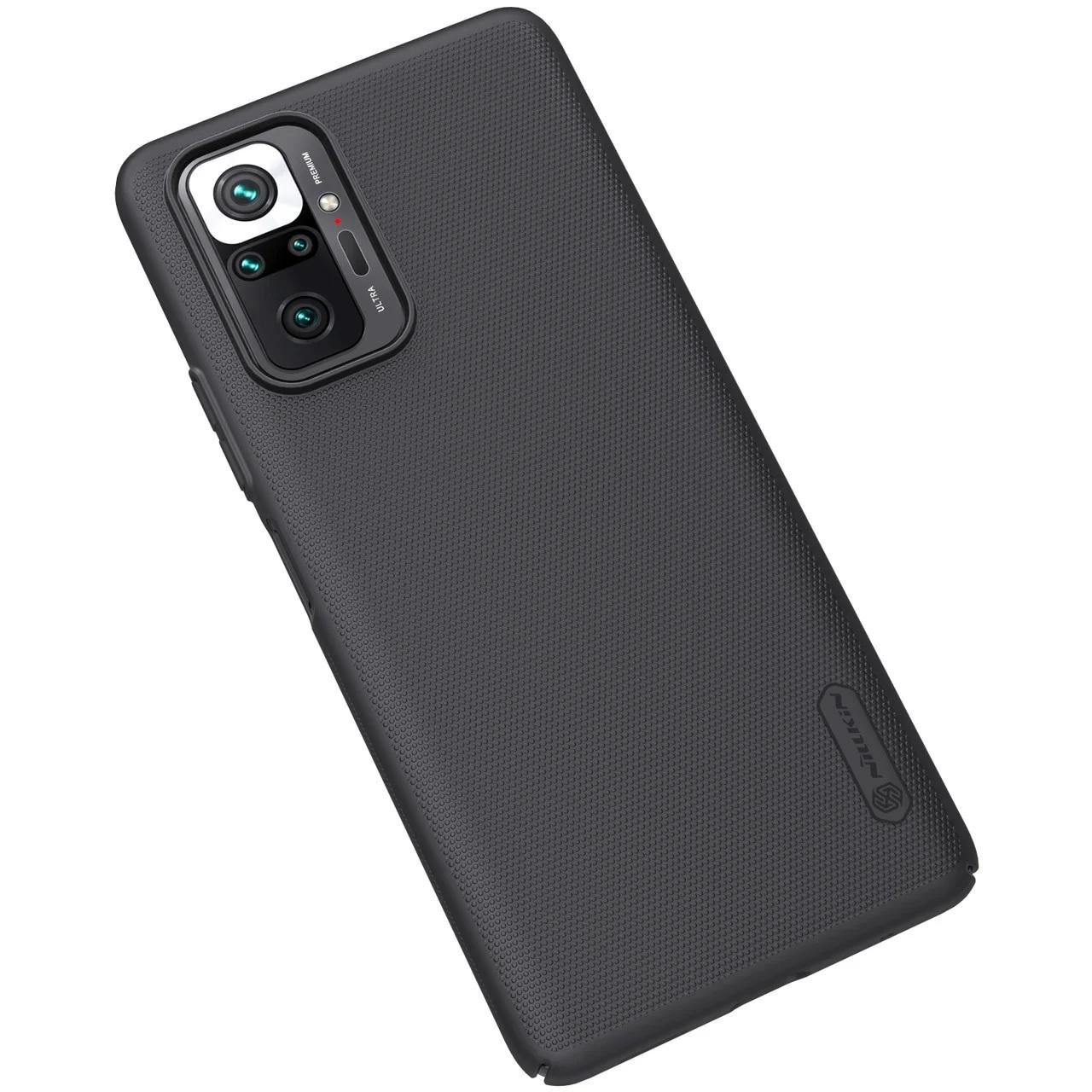 Чохол бампер Nillkin Super Frosted Shield для Xiaomi Redmi Note 10 Pro / 10 Pro Max Black - фото 3