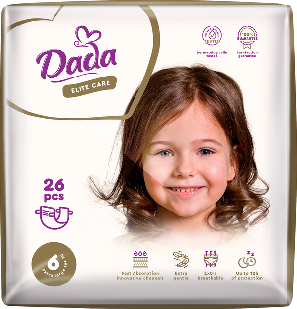 Підгузки дитячі Dada Elite Care Extra Large р. 6 16+ кг 26 шт. (2298342852)