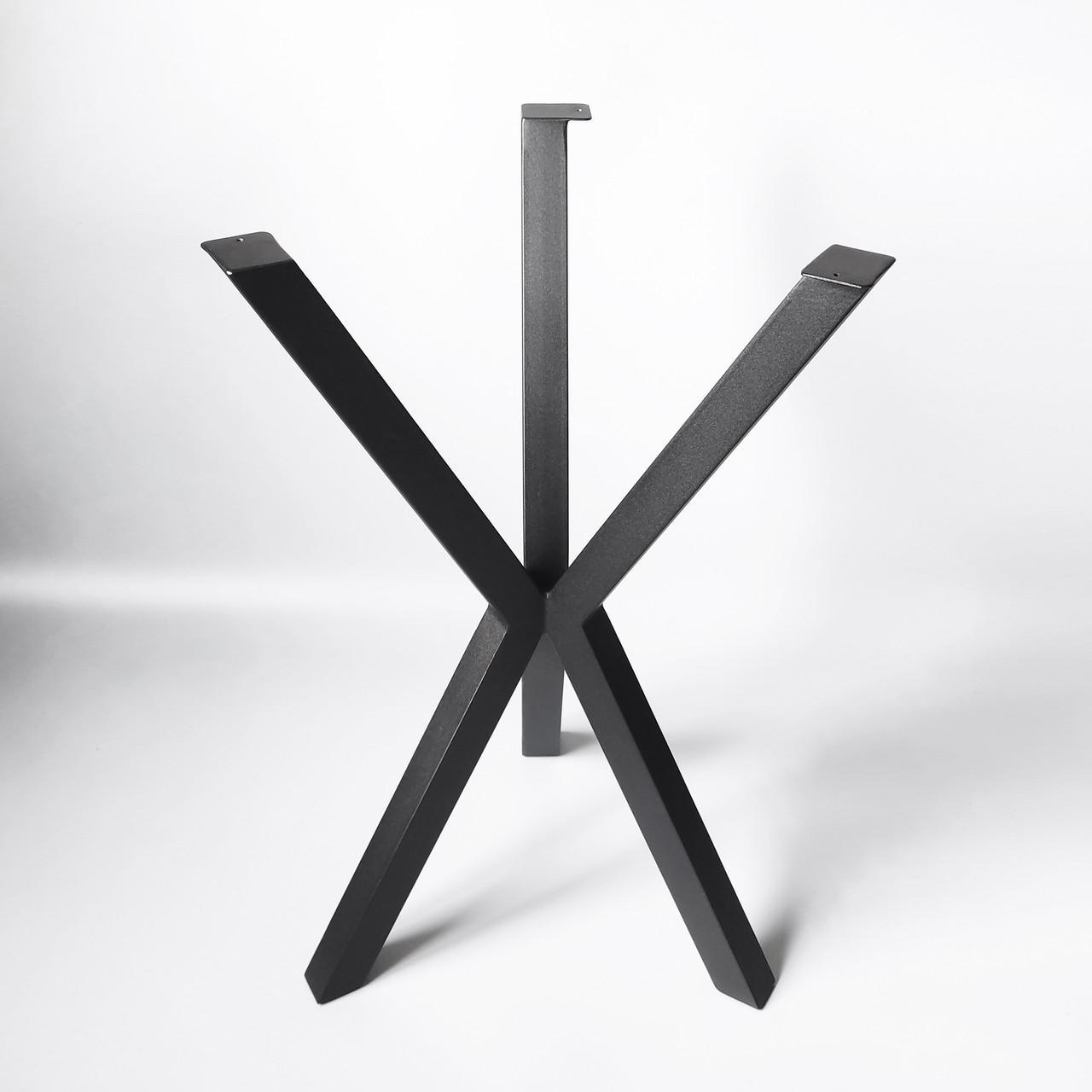 Каркас для столу з металу Scandi Ø 500 мм H 730 мм Чорний (1095) - фото 2 Каркас для столу з металу Scandi Ø 500 мм H 730 мм Чорний (1095) - фото 2