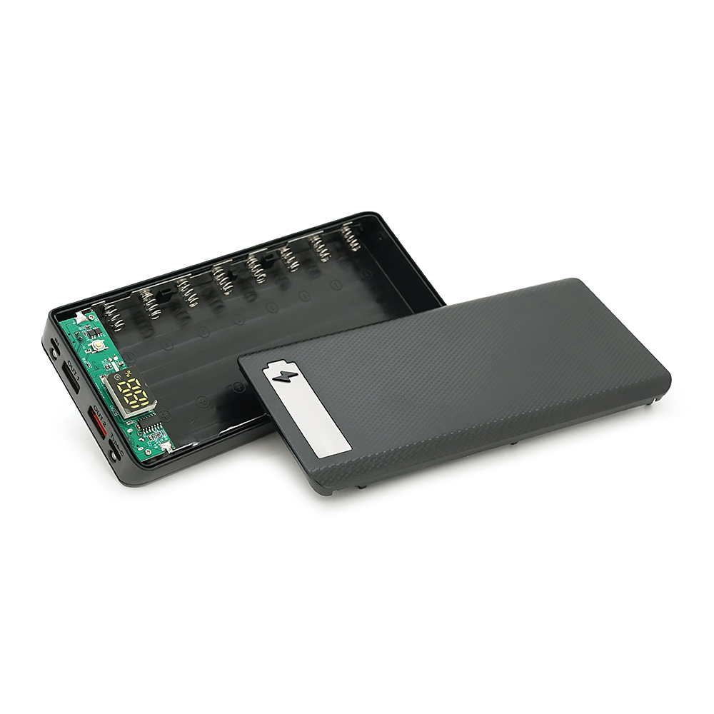 Корпус під павербанк Voltronic M8-PD 8x18650 з ліхтариком 5V-3A 9V-2A 12V-1,5A Micro-USB Type-C (YUT_V9719) - фото 4 Корпус під павербанк Voltronic M8-PD 8x18650 з ліхтариком 5V-3A 9V-2A 12V-1,5A Micro-USB Type-C (YUT_V9719) - фото 4