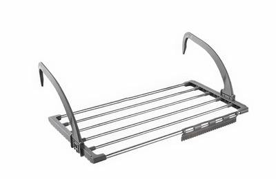 Сушилка для одежды и обуви на радиатор алюминий Серый (3270B)