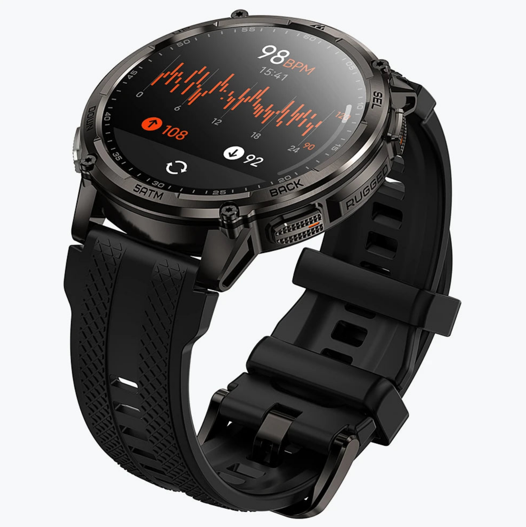 Смарт-годинник тактичний Kospet Tank T4С Black — фото 4