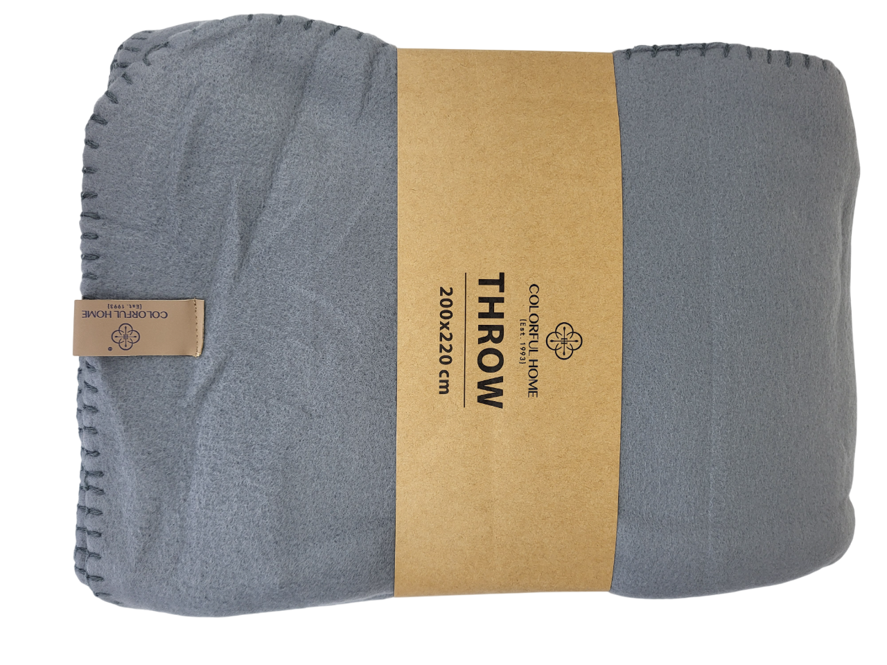 Плед флисовый 200x220 см Дымчатый (1736) - фото 2