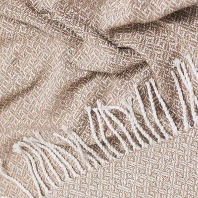 Плед карат 140x200 см Бежевый - фото 3 Плед карат 140x200 см Бежевый - фото 3