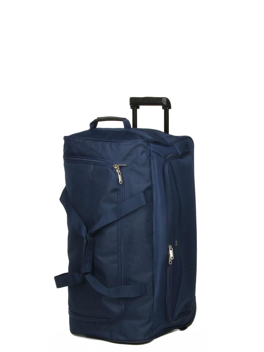 Дорожная сумка на колесах средняя Worldline M 65x32x34 см 70 л 2,2 кг Темно-синий (898-65)