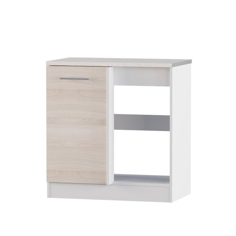 Модуль кухонный нижний угловой Эверест Эко 790 со столешницей 79х46х82 см Ясень Шимо светлый/Белый (DTM-2905)