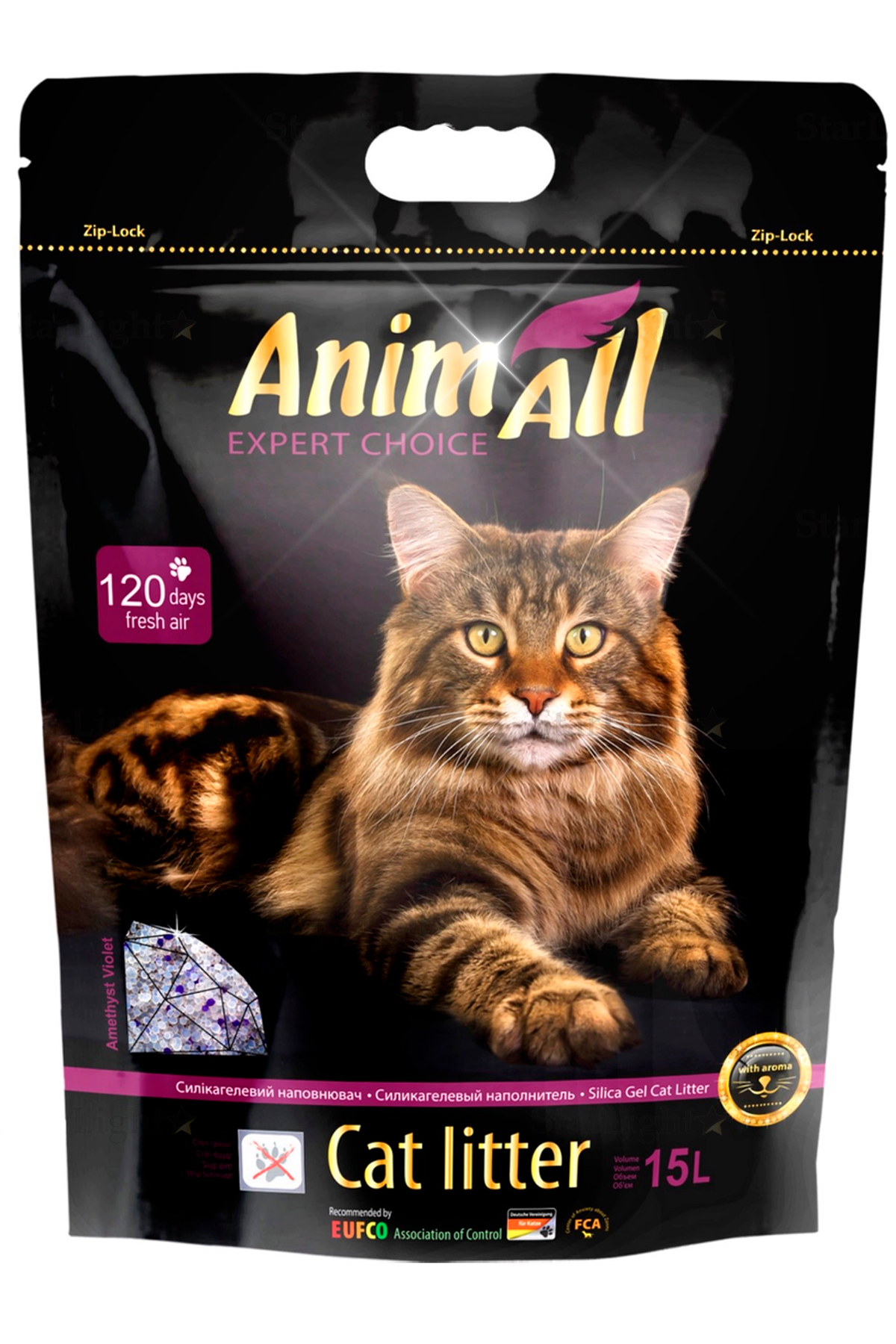 Наполнитель для котов AnimAll Deluxe cиликагелевый 15 л (345211621)