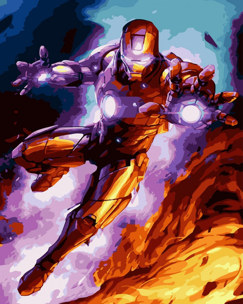 Картина по номерам Brushme Железный человек в бою (GX24459)