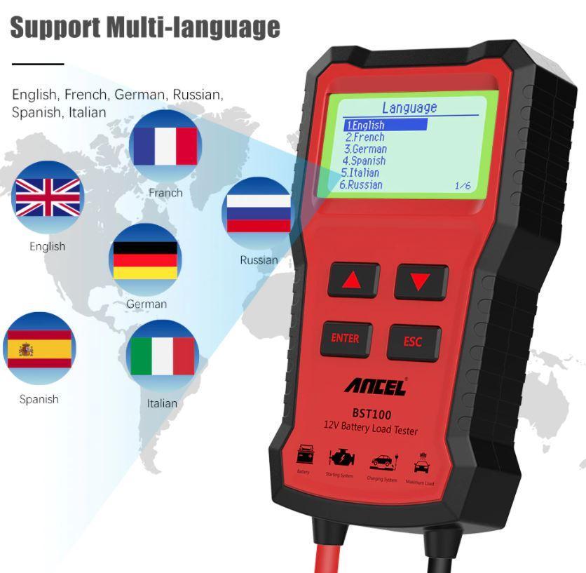 Сканер діагностики автомобільного акумулятора GUT ANCEL BST 100 (018249) - фото 4