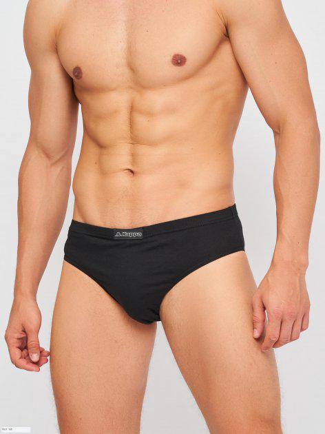 Труси-сліпи Kappa Slip Uomo Elastico Esterno logato M Чорний (K1111 Nero-M)