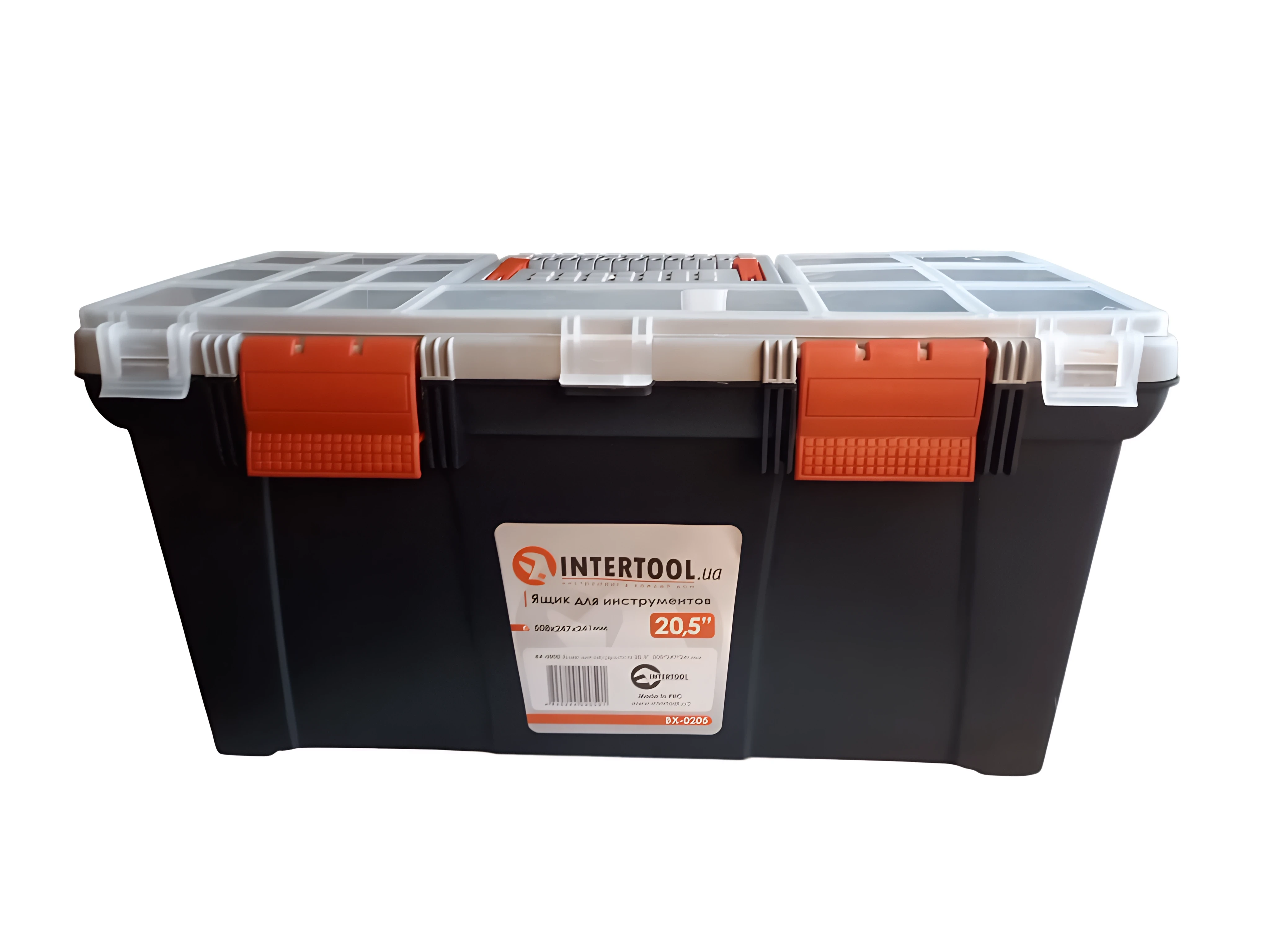Ящик для инструментов Intertool BX-0205 20,5" 508х247х241 мм (26447217) Ящик для инструментов Intertool BX-0205 20,5" 508х247х241 мм (26447217)