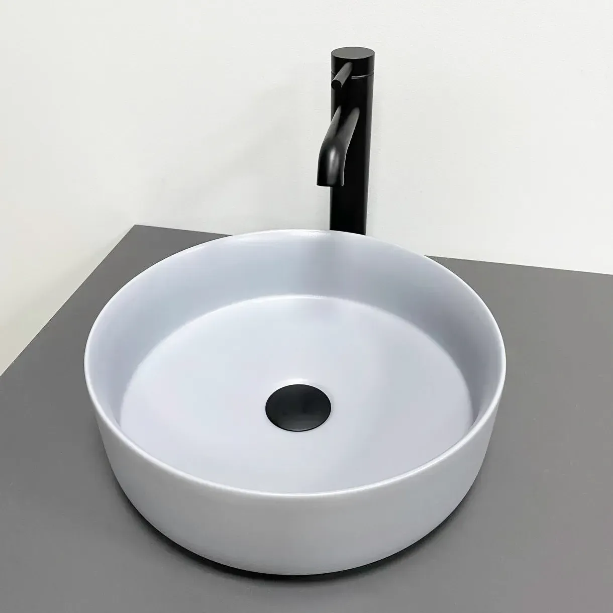 Умывальник накладной VBI PRATO 360x360 мм Light Grey Matt (VBI-011413)