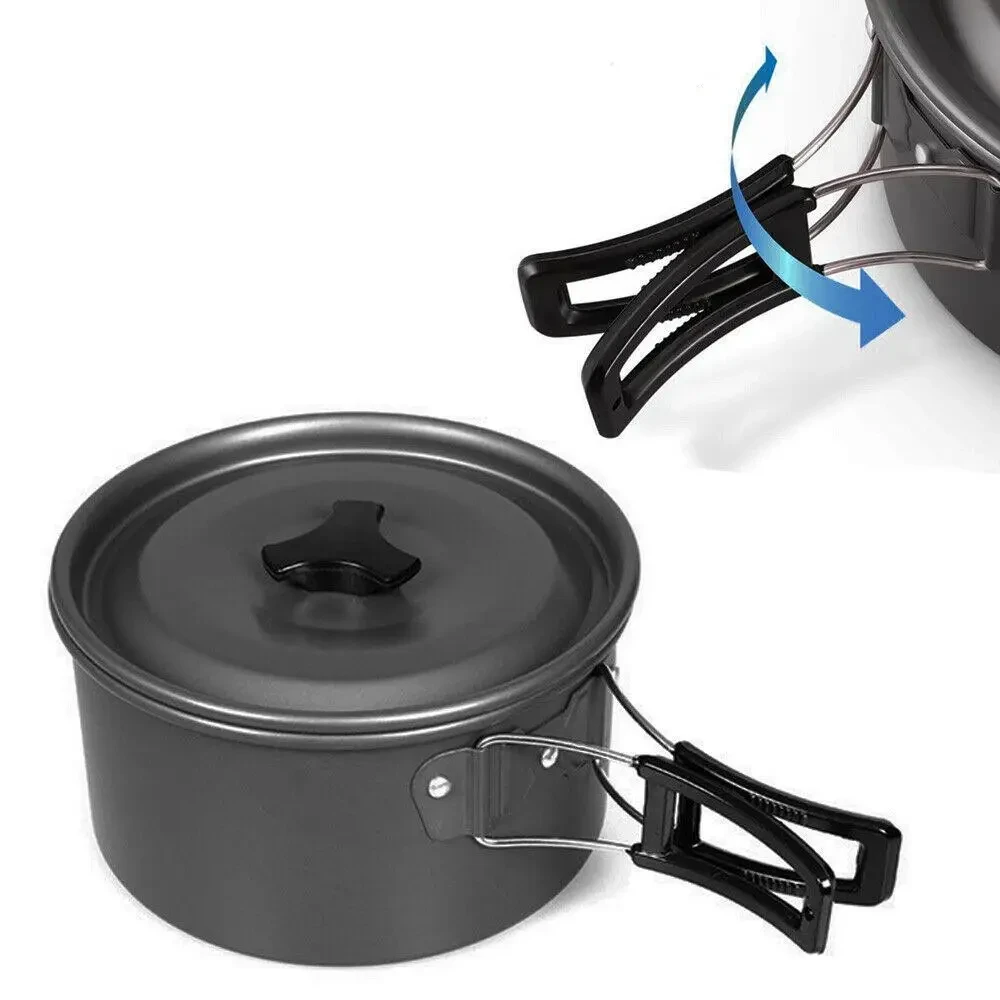 Туристичний набір посуду GL-C31 каструля/сковорідка/чайник - фото 2 Туристичний набір посуду GL-C31 каструля/сковорідка/чайник - фото 2