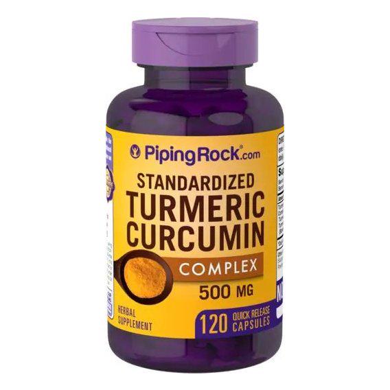 Куркума Piping Rock Standardized Turmeric Curcumin Complex 500 мг 120 Caps
