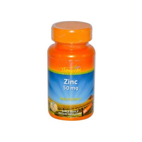 Микроэлемент Цинк Thompson Zinc 50 mg 60 Tabs Микроэлемент Цинк Thompson Zinc 50 mg 60 Tabs