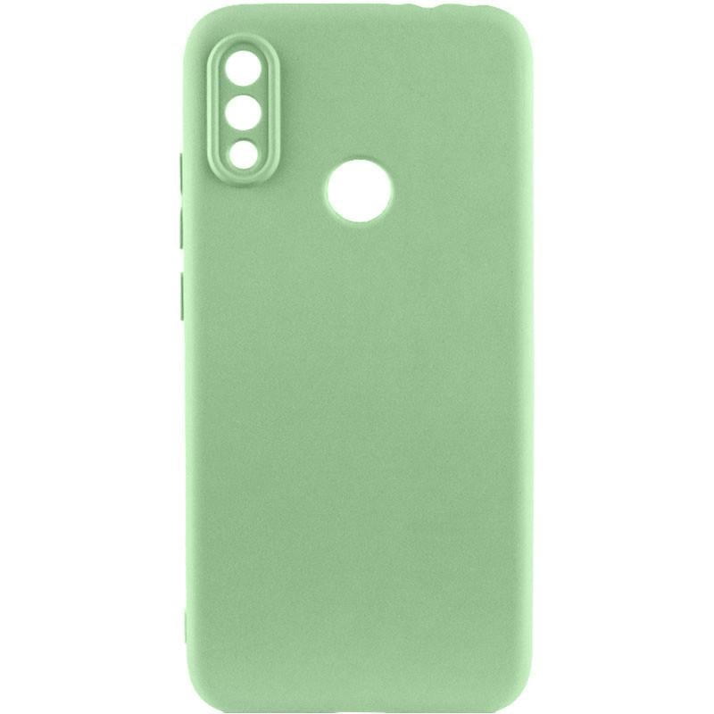 Противоударный чехол TPU GETMAN Liquid Silk Full Camera для Xiaomi Redmi Note 7 / Note 7 Pro / Note 7s Зеленый / Pistachio