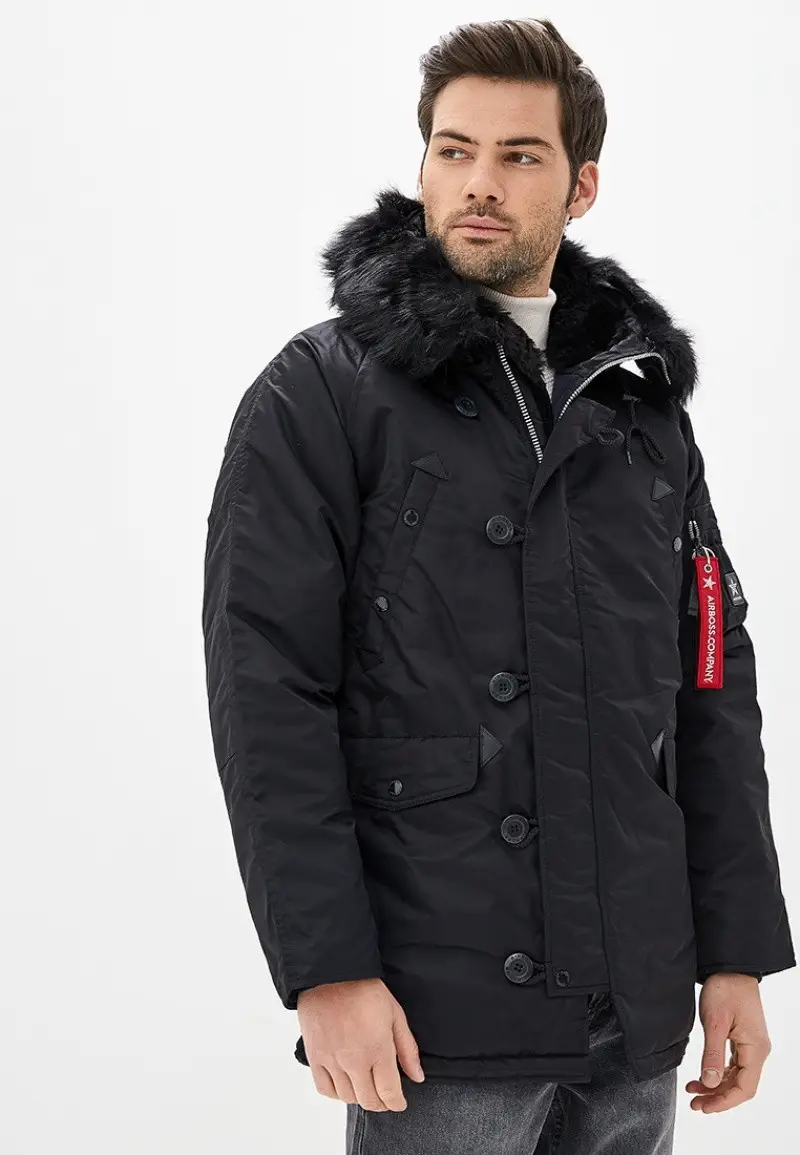 Куртка аляска Airboss Winter Parka M Black (171000123221BLM) - фото 6