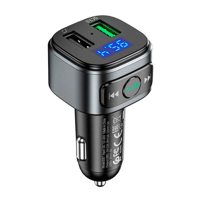 FM-модулятор Hoco E67 Черный (36221)