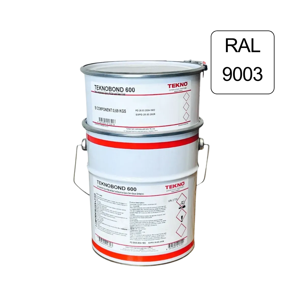 Епоксидна фарба для бетонної підлоги Teknobond 600 5 кг Білий (RAL 9003)