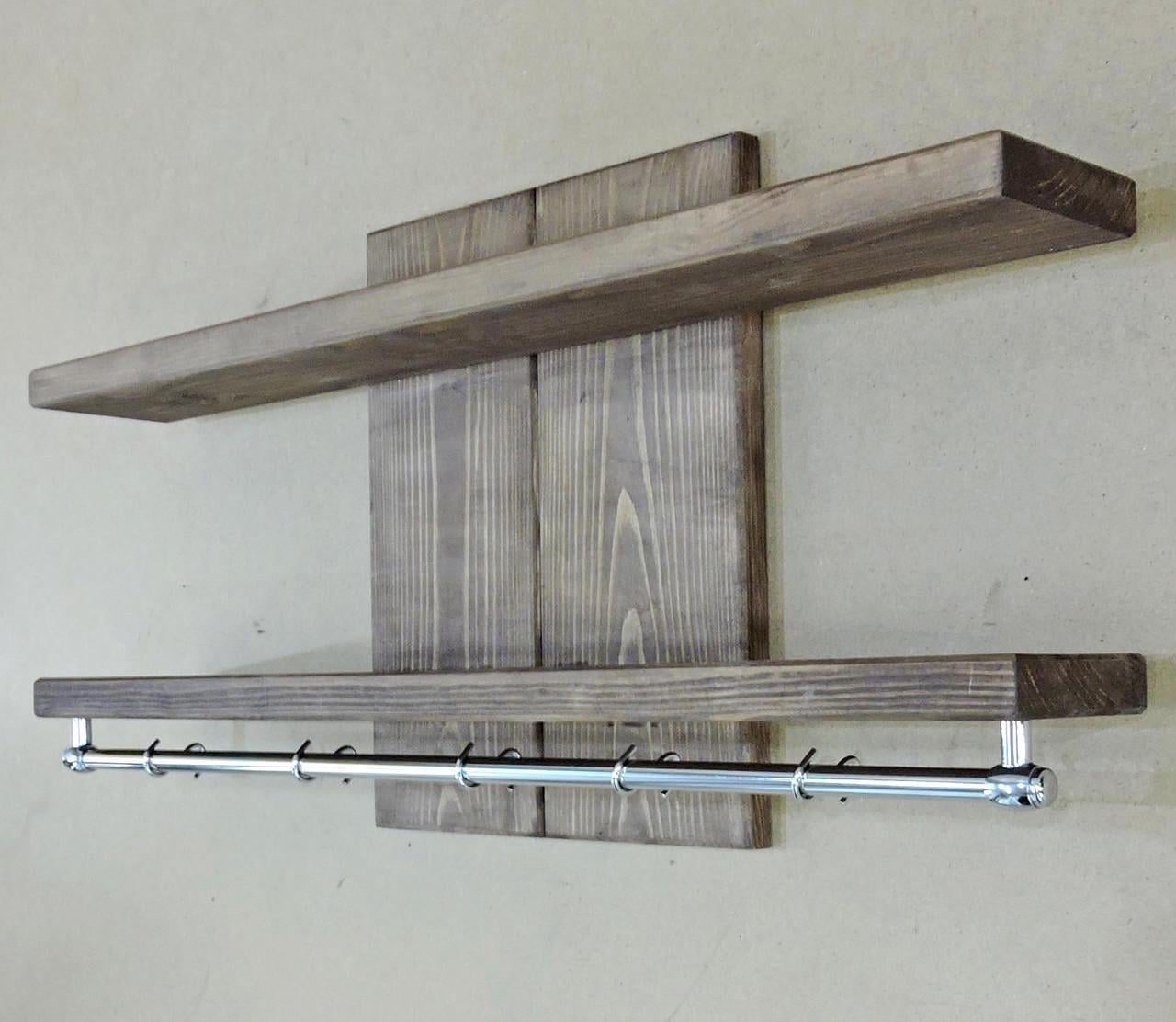 Полка настенная из дерева Суарес 85 Капучино (ПНС/851009)