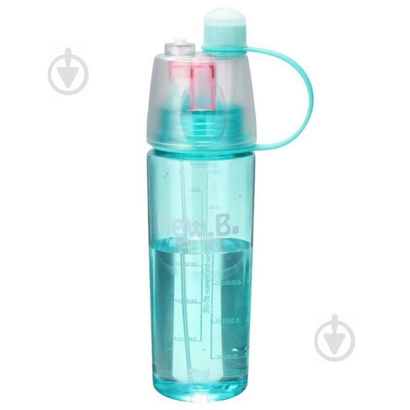 Бутылка для воды New B с распылителем 600 мл Синяя (New Button Bottle SUN0037) Бутылка для воды New B с распылителем 600 мл Синяя (New Button Bottle SUN0037)