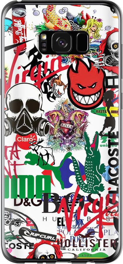 Чехол на Samsung Galaxy S8 Plus Many different logos (4022u-817-42517) Чехол на Samsung Galaxy S8 Plus Many different logos (4022u-817-42517)