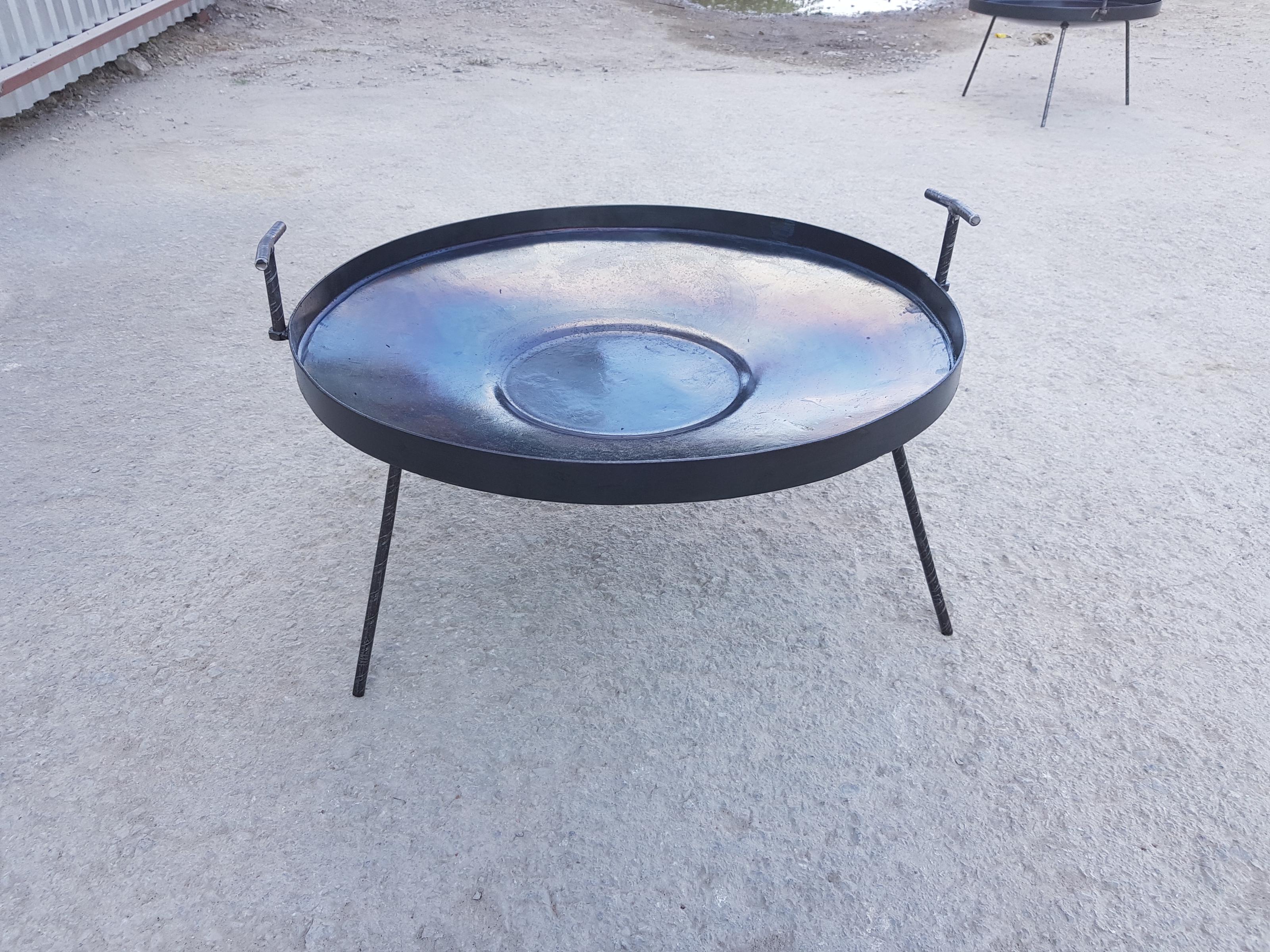 Сковорода с диска бороны GrillKov с бортиком толщина металла 6 мм d 40 см (2104) - фото 2