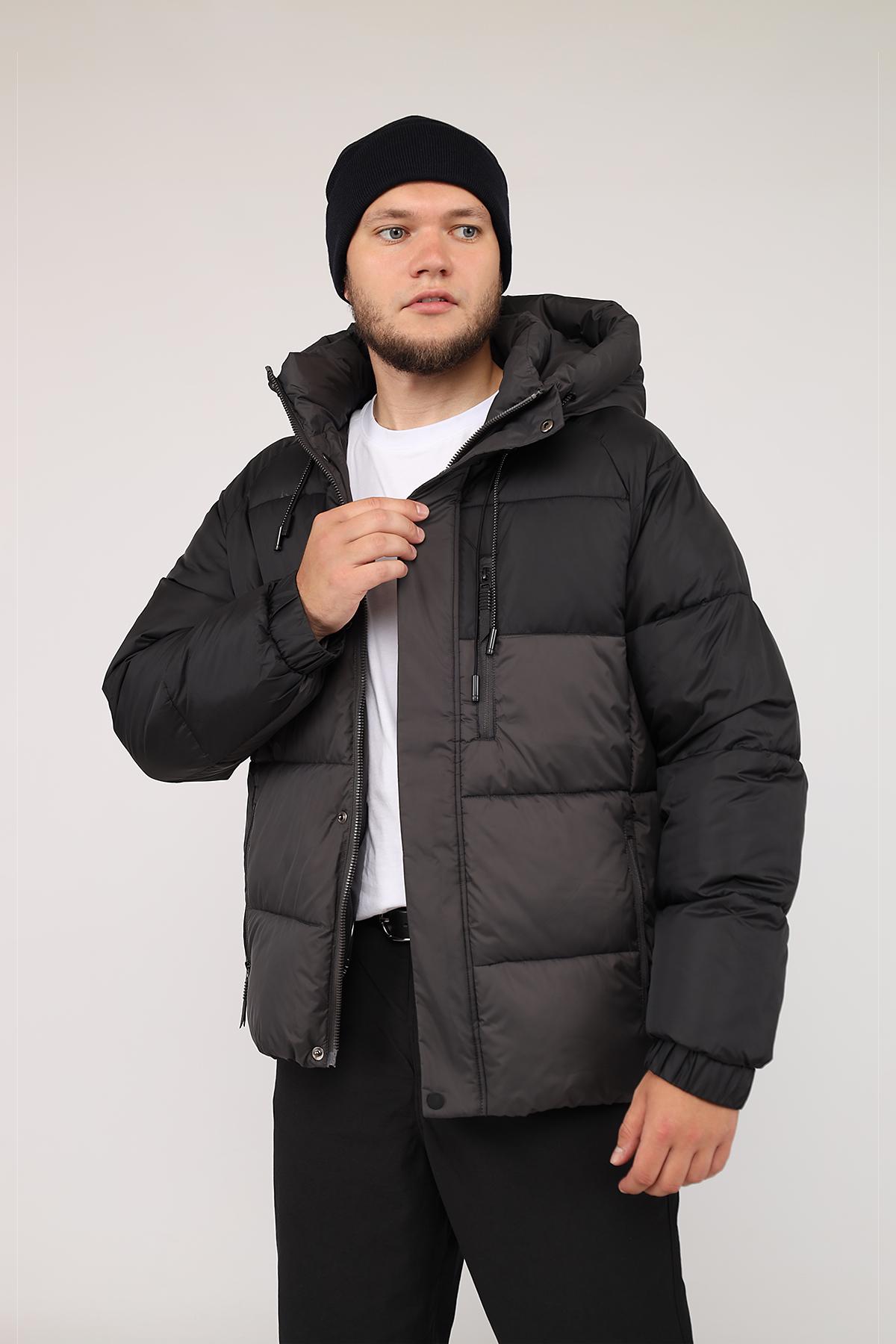 Куртка чоловіча ЦБ-00276124 р. 54 Темно-Сірий (28422329)