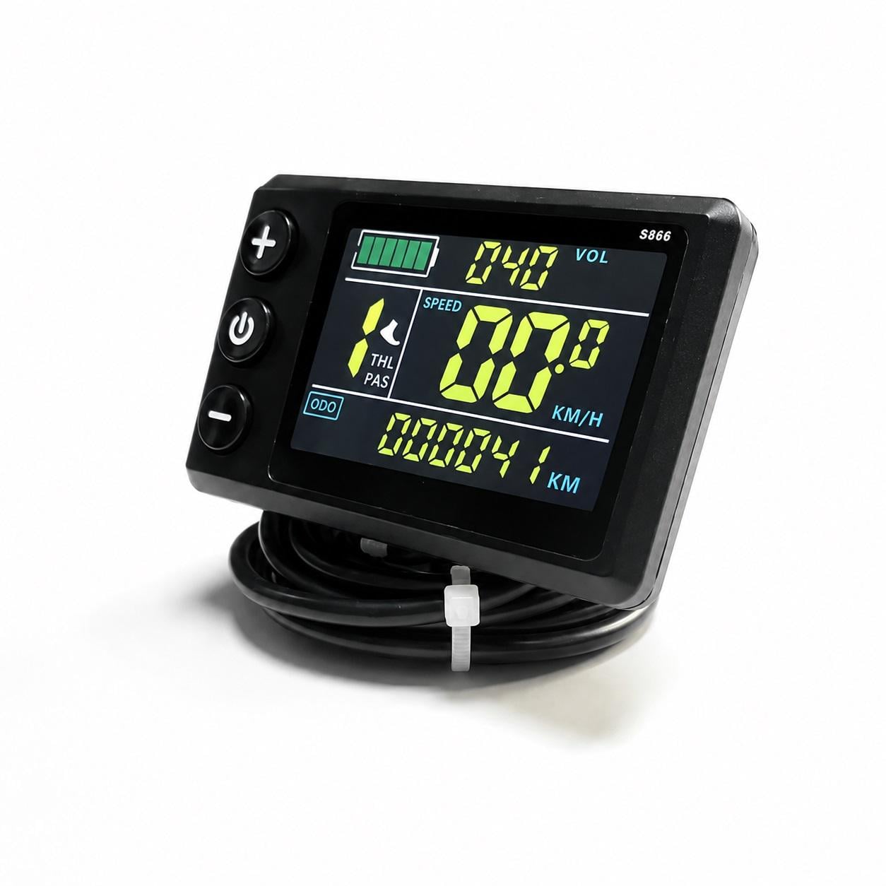 Дисплей S866 LCD 24V-60V 5 pin SM UART2 для электровелосипеда/электросамоката