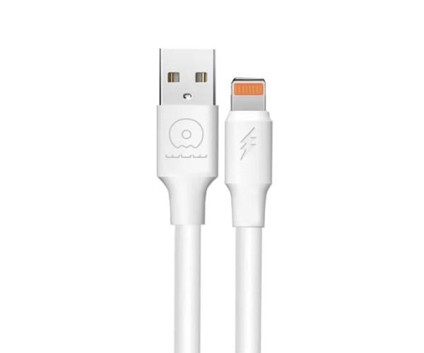 Кабель Data WUW X169 USB to Lightning 5А 1 м White Кабель Data WUW X169 USB to Lightning 5А 1 м White