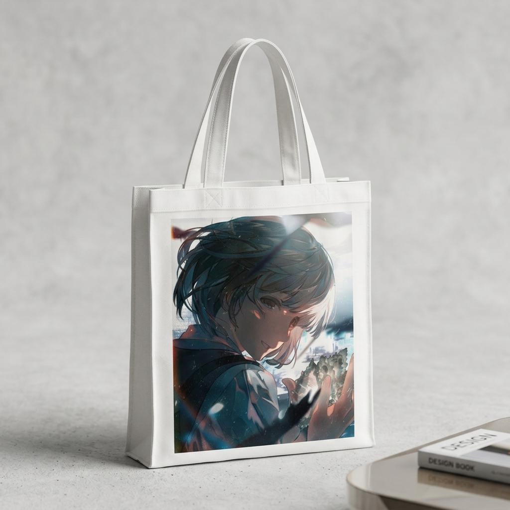 Сумка-шопер Attack on Titan Армин Арлерт из габардина Белый (11394)