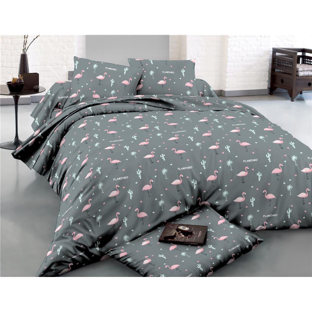 Комплект постельного белья MirSon 22-1289 Flamingo Сатин семейный (2200003601978)