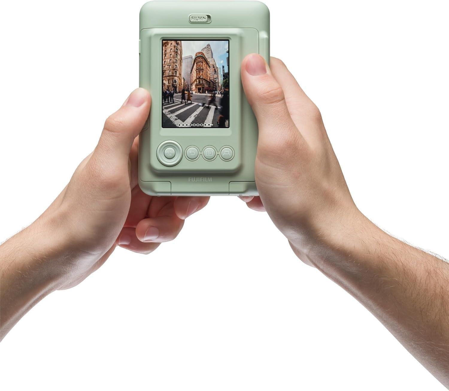 Фотоапарат моментального друку Fujifilm Instax Mini LiPlay чохол/фотоальбом 108/фотоплівка 20 шт. Green (21394631) - фото 9 Фотоапарат моментального друку Fujifilm Instax Mini LiPlay чохол/фотоальбом 108/фотоплівка 20 шт. Green (21394631) - фото 9