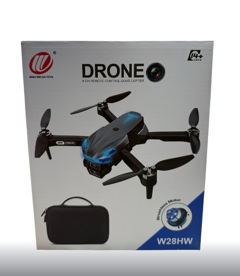 Квадрокоптер на радіокеруванні W 28 HW LED light уникає перешкоди/оберти на 360/керування з додатка (33087528)