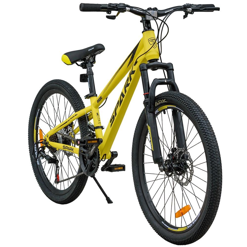 Велосипед Spark RIDE колеса 24" сталева рама 11" Жовтий (2919338359)
