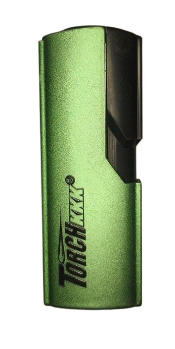 Зажигалка карманная газовая Турбо Torch 3KD880 KKK Ganja металл Зеленый (3524B)