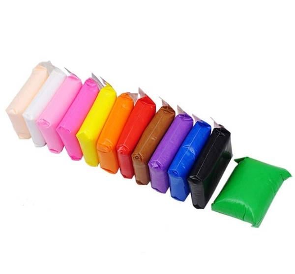 Пластилин воздушный с инструментами 12 цветов (9943)