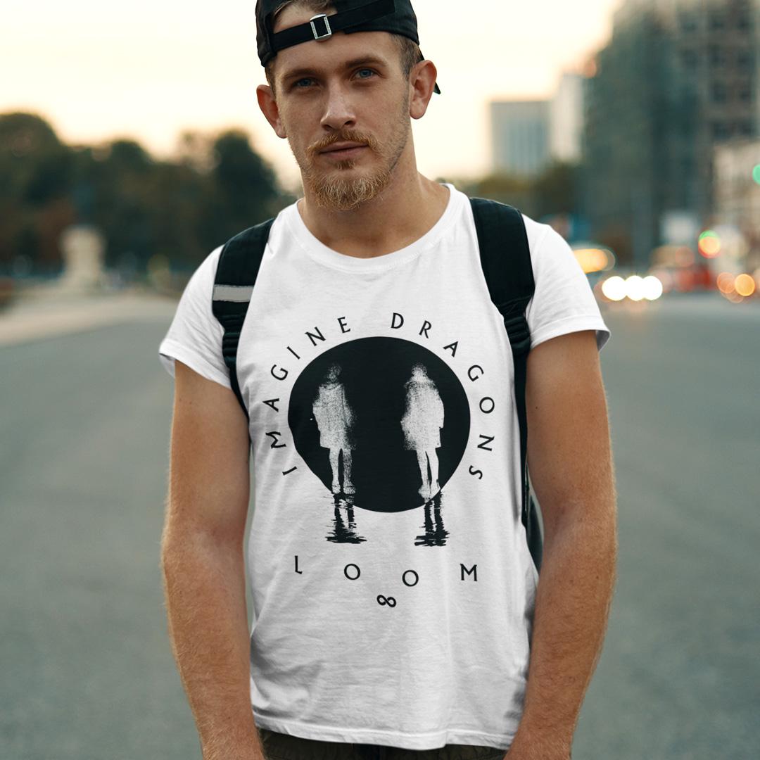 Футболка унисекс Imagine Dragons Loom World Tour 2024 L Белый (00000002355)