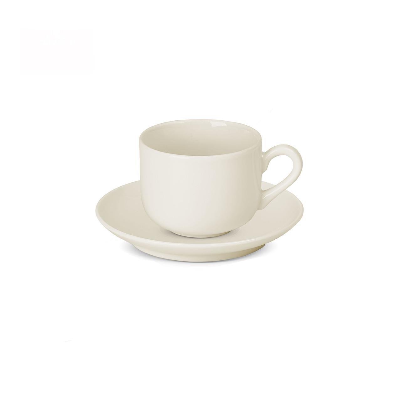 Набор фарфоровых чашек Gerlach Flow с блюдцем 140 мм 6 шт. 250 мл (2526174453)