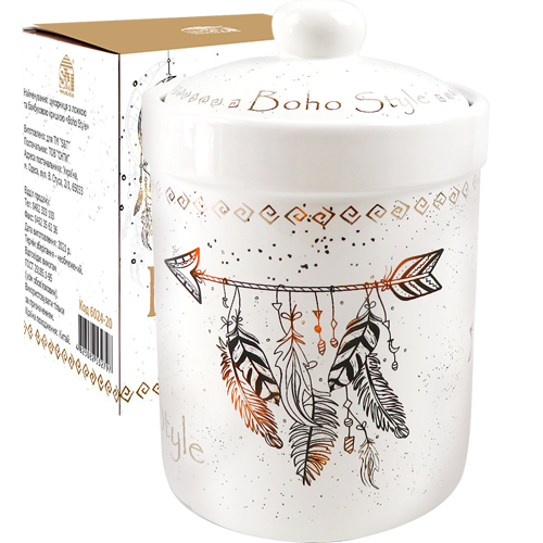 Емкость для сыпучих продуктов SNT Boho style 920 мл (6923-20)