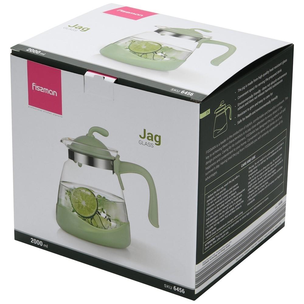Кувшин Fissman 2 л Зеленый (6456) - фото 5 Кувшин Fissman 2 л Зеленый (6456) - фото 5