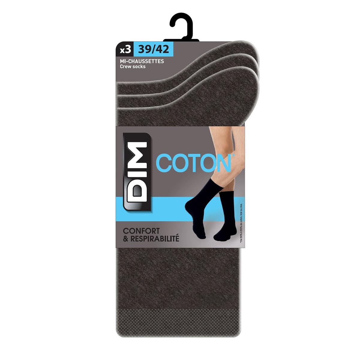 Носки DIM Cotton Classic Anthracite 2 Носки DIM Cotton Classic Anthracite 2