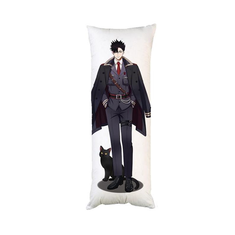 Подушка дакимакура Волейбол Куро Тецуро декоративная ростовая для обнимания 50x150 см (1834013672)