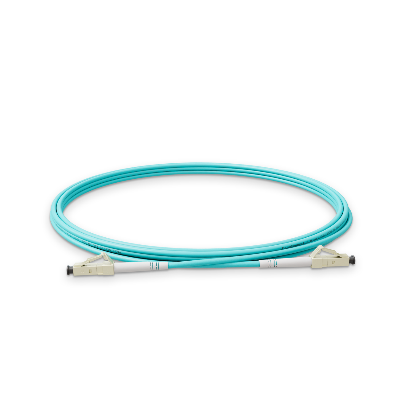 Патч-корд оптический NanoConnect LC/UPC-LC/UPC LSZH Multimode OM3 MM Simplex 2 мм 5 м Бирюзовый (2563285665)