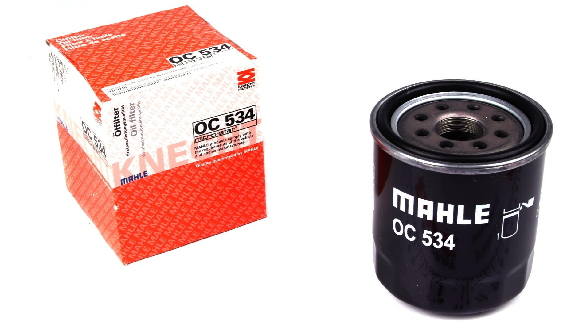 Фильтр масляный KNECHT для Toyota Corolla 87-/Camry 83- h 76,5 (OC 534)
