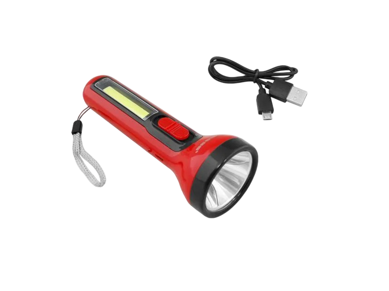 Ліхтарик акумуляторний Tiross TS-1855 Червоний (id_1671) Ліхтарик акумуляторний Tiross TS-1855 Червоний (id_1671)