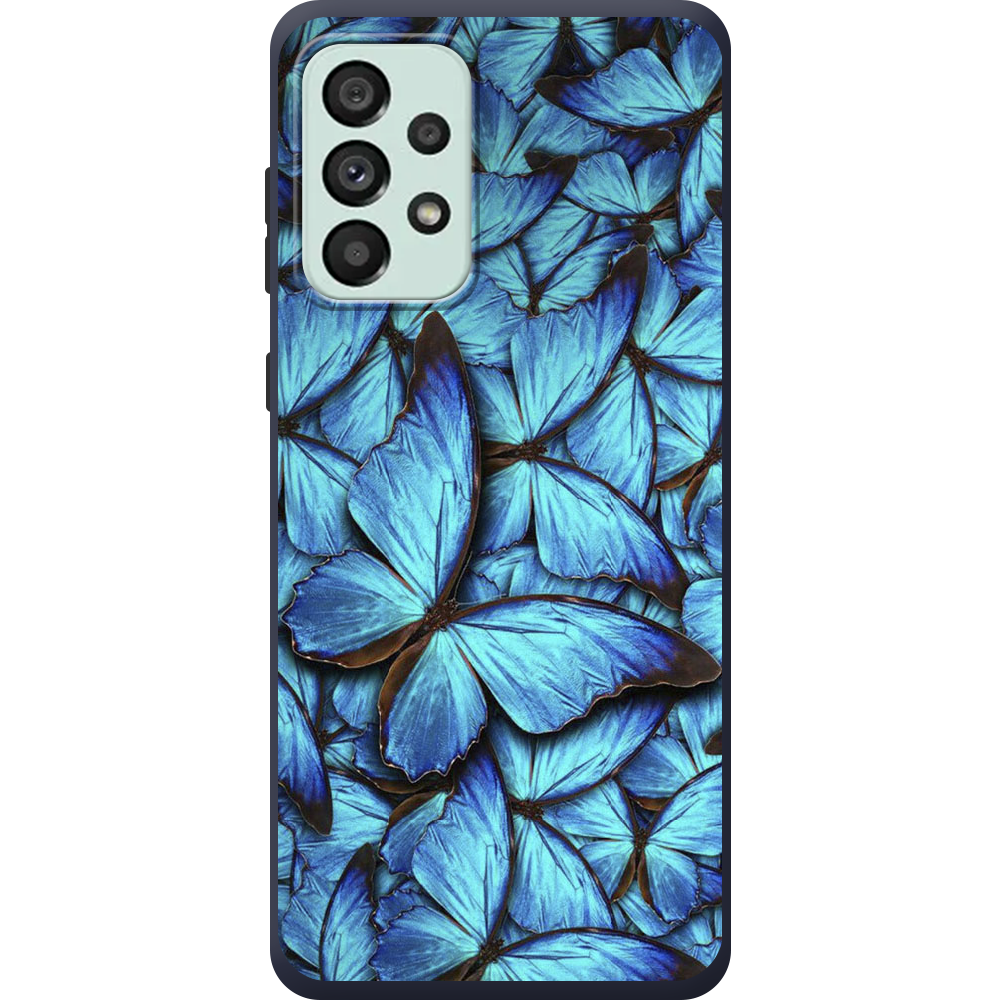 Чохол BoxFace Samsung Galaxy A33 5G (A336) Лазурні Метелики Синій силікон (44140-up1550-44169)