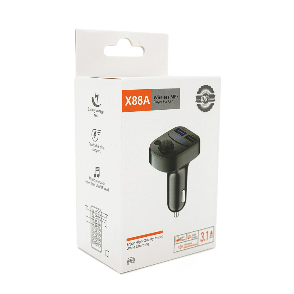 FM-модулятор X88A VOLTRONIC з USB та TF (35594) - фото 2 FM-модулятор X88A VOLTRONIC з USB та TF (35594) - фото 2